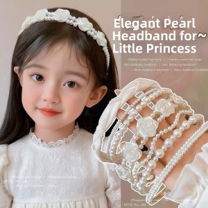 KUWUBIANJING | Pearl-like Girls Headband Non-constricting Accessory