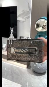 Glacier Pattern Tissue Box High-end Internet Red Style Drawing Box Tissue Remote Control Storage And Protection For Living Room