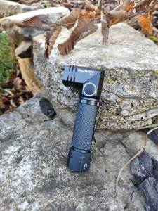 NICRON Flashlight B74(BlackBlue Red)700 Lumens 90 Degree Pocket Flashlight Rechargeable IP65 Waterproof 5 Modes for Camping Outdoor Hiking Car Repairing