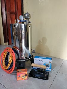 Setrika Uap Boiler 10 Liter Full Set