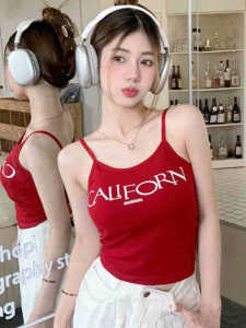 Áo Ba Lỗ Không Dây Phong Cách Mỹ Mùa Hè 2025 Dành Cho Nữ Áo Ba Lỗ Ôm Vừa Vặn Có Đệm Ngực Mặc Trong Và Ngoài