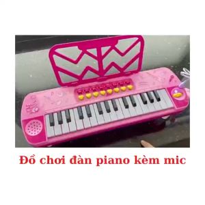 Đồ Chơi Đàn Piano Cho Bé Có Đèn Nhạc Và Micro Chuẩn Âm giúp bé phát triểm năng khiếu đam mê từ nhỏ