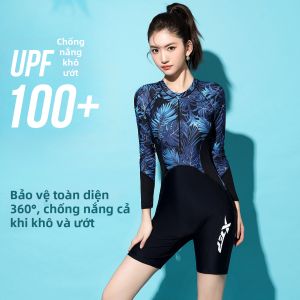 XTEP | Bộ Đồ Bơi Dài Tay Slimming Chuyên Nghiệp