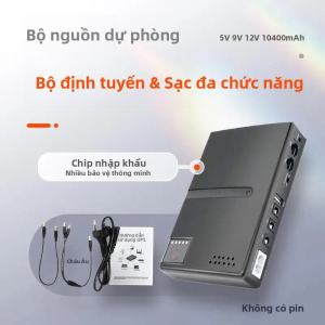 18W UPS Nguồn Điện Liên Tục AC220-265V DC1018L 5V 9V 12V Cho Router Quang Mèo Màn Hình Điện Thoại Di Động Sạc Dự Phòng