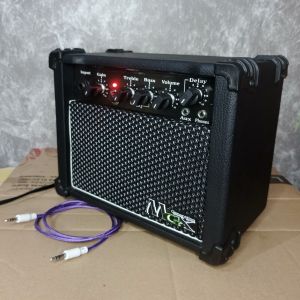 Ampli Gitar MGX PRO Delay Distorsi /aux/headphones- free kabel aux