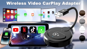 FEINODI Wireless CarPlay & Android Auto Adapter Plug and Play USB Dongle Convert Wired to Wireless Support Netflix/YouTube