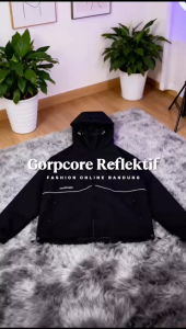 Jaket gunung gorpcore waterproof seri meretas jejak Season 2 bahan taslan JN premium