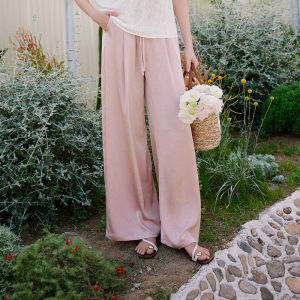 XIANGYING | Commuting Loose Wide Leg Pants High Waist Straight Legs Slimming