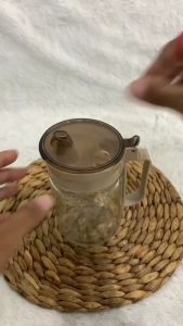 Botol Kaca Tempat Minyak Goreng Kecap Saus Kopi Serbaguna Bahan Kaca Single Oil Pot Penyimpanan Cairan Dapur Multifungsi