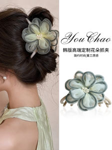 กิ๊บติดผมรูปฉลามขนาดใหญ่สำหรับผู้หญิง สไตล์เกาหลี ดีไซน์ใหม่ 2025 กิ๊บติดผมสำหรับผู้หญิง ตกแต่งผมด้านหลังศีรษะ จี้สัมผัสไฮเอนด์