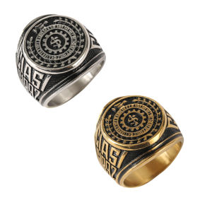 Ciasi ilocano thép không gỉ cứng Mega bullring cho nam giới Kích thước 6-13