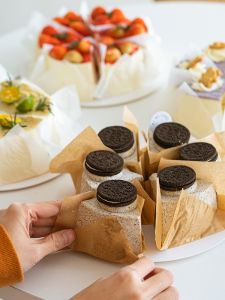 Parchment Paper for Cake Cutting And Separation 4/6/8 Inch Tiramisu Mousse Cutting Pieces Baking Oil-resistant Paper Dessert Packaging Pad Paper