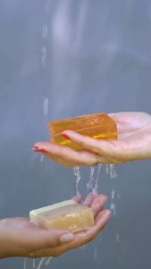 LINA’S Turmeric & Vitamin C Soap – Brightening & Soothing Skincare Bar for Face & Body