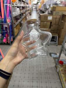 APPN (มีคลิปรีวิว)โหล โหลแก้ว โหลแก้วรูปดาว ขวดแก้วรูปดาว มีฝาปิดไม้ สำหรับเก็บของ ใส่เครื่องประดับ ตกแต่งบ้าน ร้านอาหาร คาเฟ่ ภัตตาคาร บาร์ โรงแรม 15cm ไซส์L สิยค้าพร้อมจัดส่ง(1366331229)