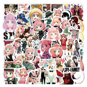 100pcs SPY×FAMILY Anime Stickers Waterproof Phone Case Kawaii Laptop Skin Cute Phone Case Aesthetic Stickers Stationery