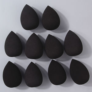 10PCS Black beauty eggs dry and wet dual-purpose sponge eggs makeup powder puffs foundation liquid special makeup eggs