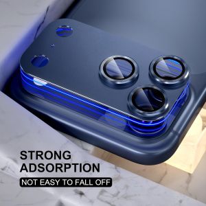 Compatible for iPhone 17 Pro /Max Camera Lens Protector Strong Adsorption Camera Cover 9H Tempered Glass Lens Protector Metal