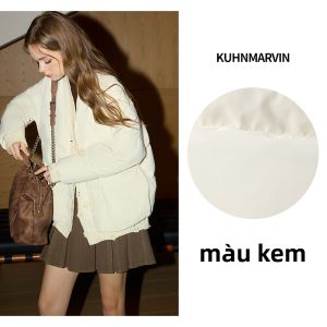 KUHNMARVIN | Áo Khoác Nữ Dày Ngắn 90% Lông Vịt Trắng