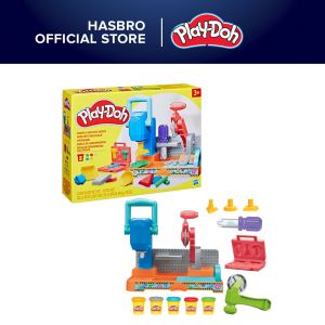 Play-Doh Stamp & Saw Tool Bench Playset Construction Toys for Boys & Girls 3 Years & Up Kids Arts & Crafts