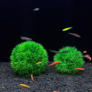 Aquarium Decorative Artificial Aquarium Grass Ball – Durable Faux Water Plant for Fish Tank Decor Fade-Resistant