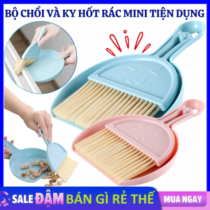 Bộ Chổi Mini Hốt Rác Vệ Sinh Nhà Cửa - Bộ Chổi Và Ki Hốt Bụi Treo Tường Dụng Cụ Quét Bàn Thờ Bàn Phím - Bộ Chổi Và Xẻng Quét Văn Phòng Nhỏ Gọn Tiện Dụng