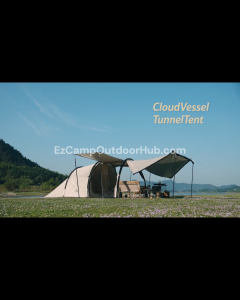 Naturehike Cloud Vessel Tunnel Tent With Snow Skirt Large 4-6 Persons Supplies Equipment Outdoor Camping Picnic Travel Tourist 150D Oxford Cloth UPF50+ Heavy Duty Original Nature Hike