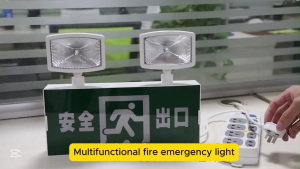 2hrs Working Time Fire Emergency Light Safety Exit Sign Light Indicator Sign Dual Purpose Double Hea