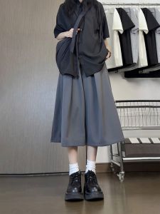 V.C.I | Summer Lightweight Loose Wide Leg Mid-calf Pants