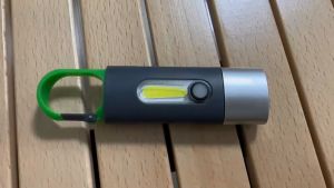 Asafee CB-835 EDC MINI Porable Flashlight LED COB ABS Built-in 3 Hours Battery Life Keychain Pocket Light USB Rechargeable Emergency Outdoor Lamp