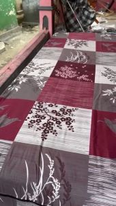 [BUNGA NADIA MAROON] SARUNG KASUR RESLETING BAHAN CATTON DISPERSE