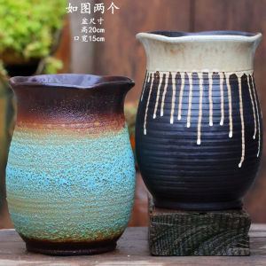 Ưu Đãi Đặc Biệt Chậu Hoa Gốm Đường Kính Lớn Tím / Tím Violet / Tím Hoa Cà Đất Sét Đơn Giản Chậu Cây Mọng Nước Phong Cách Pothos Xanh Lá Giải Phóng Mặt Bằng Chậu Hoa Thực Vật