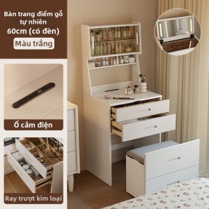 DONGMU | Tủ Lưu Trữ Bàn Trang Điểm Gỗ Thực Ứng Dụng Đa Năng
