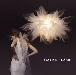 Nordic Designer Decorative Hanging Lamp Creative Romantic Ins Mesh Atmosphere Lamp Bed & Breakfast Lighting Fixture Iron Material