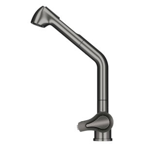 HIGOLD | Multi-Function Cold & Hot Water Kitchen Faucet with 304 Stainless Steel Rotating Pull-Out Rain Shower