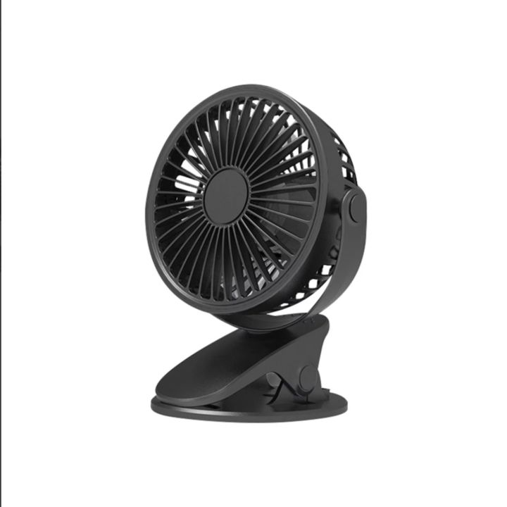 TECHZONE Mini Desk Fan Ultraquiet Clipon USB Rechargeable Portable