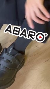 ABARO Water Resistant 2808N Ultra Light Sneaker/School Shoes Black/Name Your Shoes/Super Comfy/Kasut Sekolah Hitam
