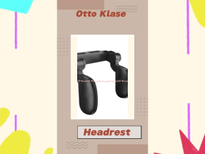 Otto Klasse Side Headrest Black Sandaran Kepala Kursi Mobil Hitam Bantalan Lembut Empuk Mudah Dipasang