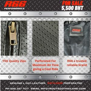 R66 Perforated Leather Jackets (Black)