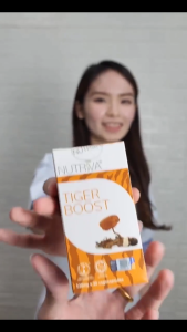 Nutriva Tiger Boost 500mg (30 capsules) Tiger Milk Mushroom with Cordyceps for Respiratory Health