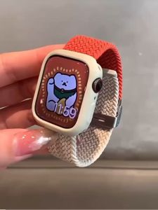 2สี สายยืดเเท้ SW สายนาฬิกา watch ultra 10 9 8 7 6 5 4 3 สายนาฬิกา smart watch ปรับง่าย สาย41/44/45/49/46mm สาย smart watch