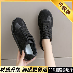 Flat Bottom De Xin Womens Shoes 2025 New Spring Versatile Large Size Casual Sports Lightweight Leisure Shoes Cross Buckle