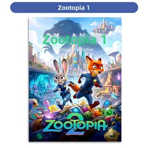 FENFA | Zootopia Character Drawing and Coloring Book