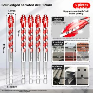 LASH | Tungsten Carbide 4 Flutes Asymmetric Drill Bit for Hard Materials