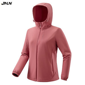 JNLN Women Fleece Winter Jackets Outdoor Waterproof Windproof Warm Softshell Windbreaker Hiking Camping Climbing Skiing Raincoat