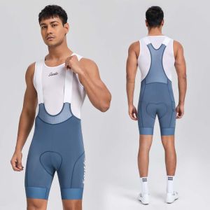 Santic Mens Cycling Bib Shorts 4D Padded Breathable Road Bike Shorts Breathable Lightweight TM25C05200