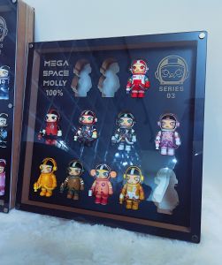 Bubbles Mat Molly Third Generation Display Box Toy Storage Organizer Home Decor Collectible Figurine Case