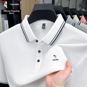 TUCANO | Summer New Flip Collar Short Sleeve Pure Cotton Mens Business Leisure T-Shirt