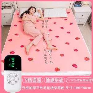 Electric Blanket Double Double Control Single Electric Blanket Temperature Control Student Dormitory For Home Graphene Thickened Waterproof Anti-Mite