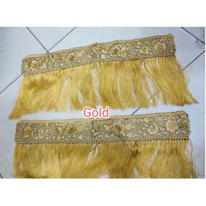 Kain Renda Benang Bordir rumbai /Bahan rumbai Bordir ujung selendang