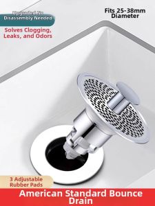 TAOKOU | Clog-resistant Antiodor Filter Strainer Sink Drain